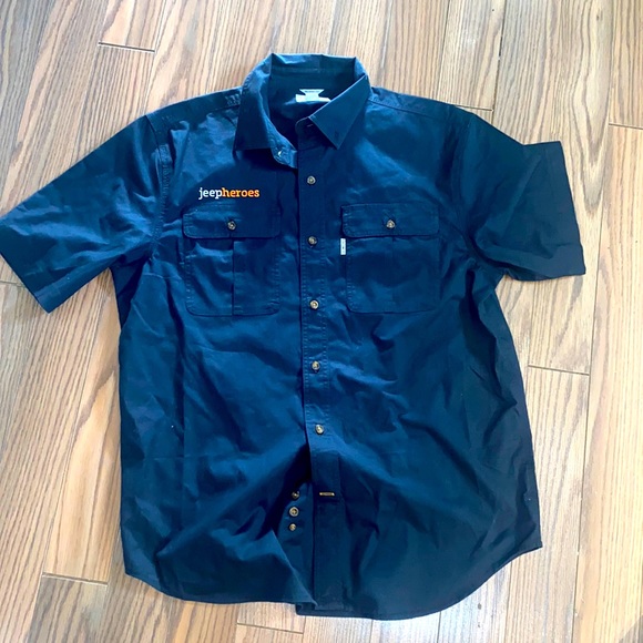 Other - Carhartt Short Sleeve Polo  with Jeep Heroe Embroidery